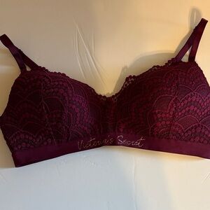 Victoria's Secret Deep Burgundy Lace Bra